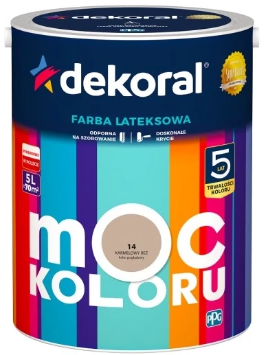 DEKORAL MOC KOLORU CARAMEL BEIGE 5L 