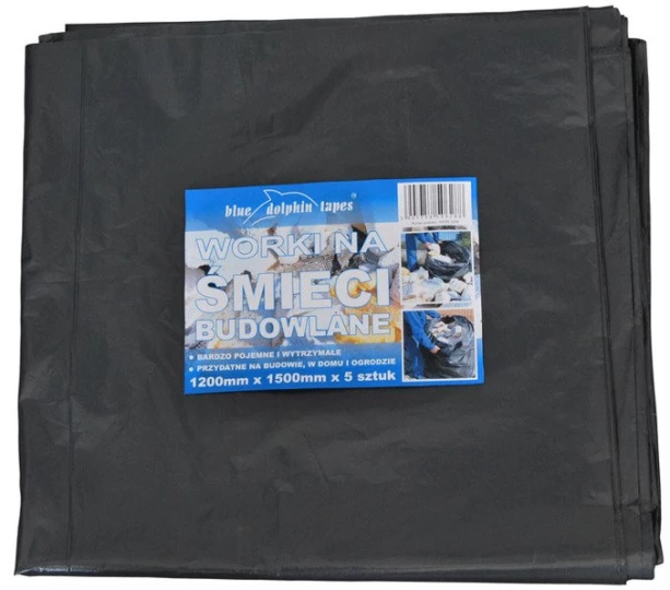 Construction rubbish sacks 1200mmx1500mm 5pcs