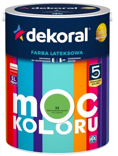DEKORAL MOC COLOUR DEFINITELY GREEN 5L 