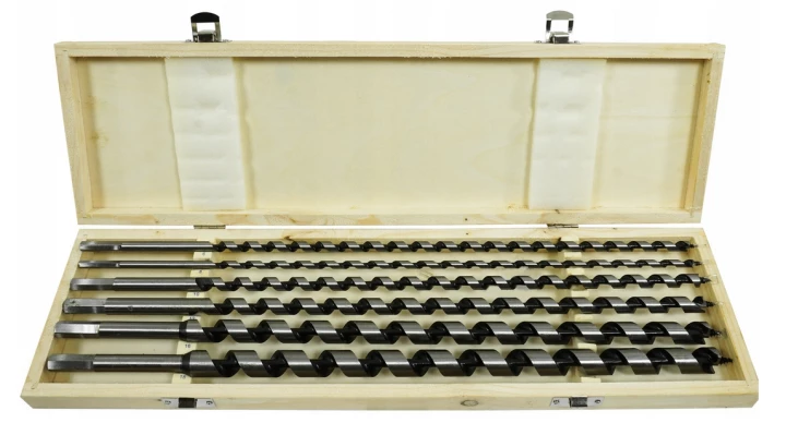 ZESTAW WIERTEŁ KRĘTYCH DO DREWNA L-460MM, 6SZT VERKE