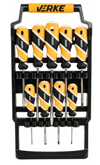 SCREWDRIVER SET 9 PCS S2 VERKE PREMIUM LINE