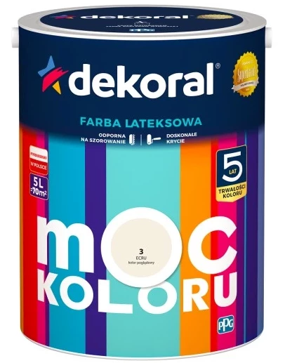 DEKORAL MOC KOLORU ECRU 5L 