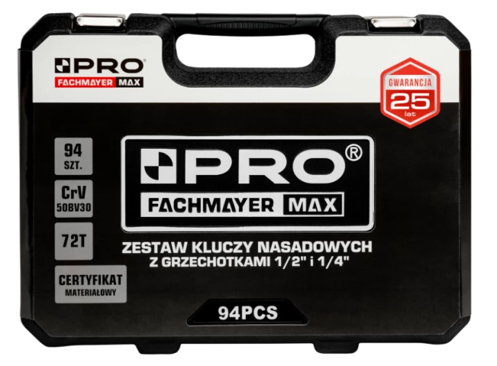 ZESTAW KLUCZY NASADOWYCH Z GRZECHOTKĄ 1/2