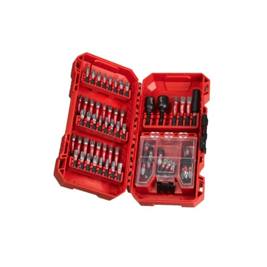 Milwaukee Zestaw bitów udarowych Shockwave do śrub Phillips, Pozidriv, Torx (70 szt.)