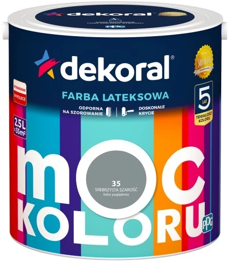 DEKORAL MOC KOLORU SILVERY GREY 2.5L 