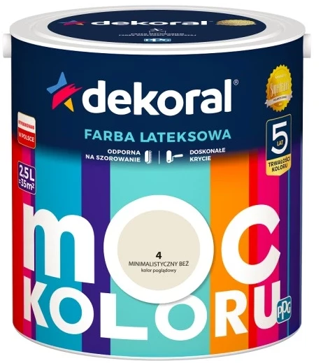 DEKORAL MOC KOLORU MINIMALIST BEIGE 2.5L 