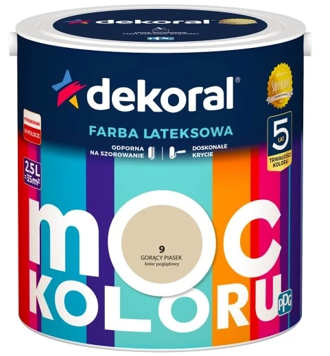 DEKORAL MOC KOLORU GORĄCY PIASEK 2,5L 