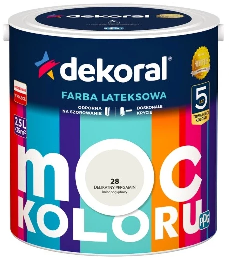 DEKORAL MOC KOLORU DELIKATNY PERGAMIN 2,5L 