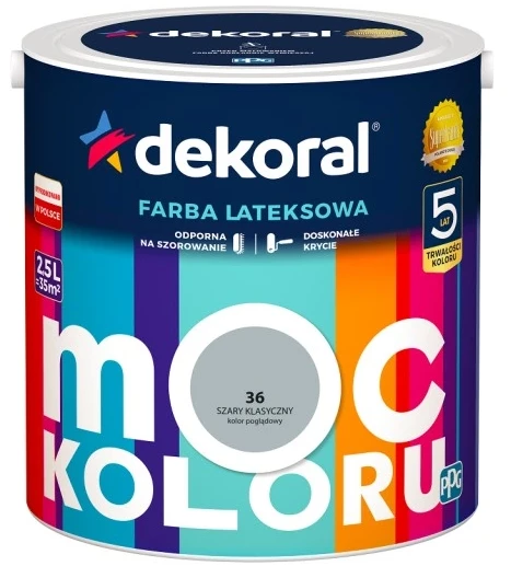 DEKORAL MOC KOLORU GREY CLASSIC 2.5L 