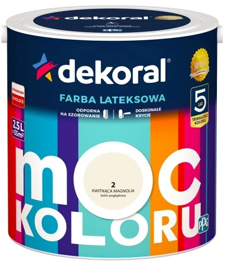 DEKORAL MOC KOLORU KWITNĄCA MAGNOLIA 2,5L 
