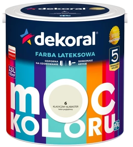 DEKORAL MOC COLOUR CLASSIC ALABASTER 2.5L 