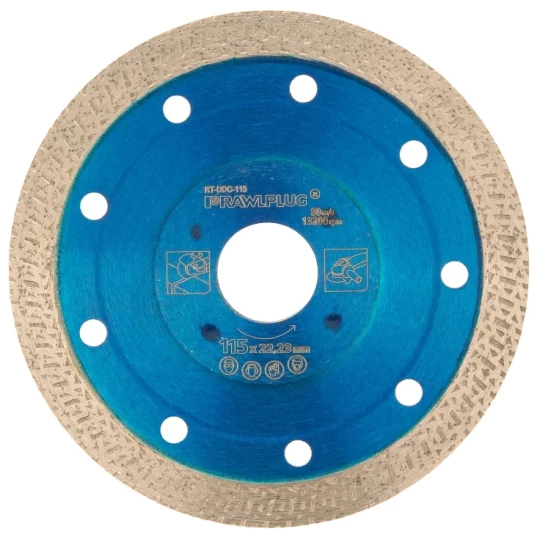 Ściernica diamentowa do cięcia ceramiki 115x22,23 mm - opakowanie kartonowe - 1 szt.