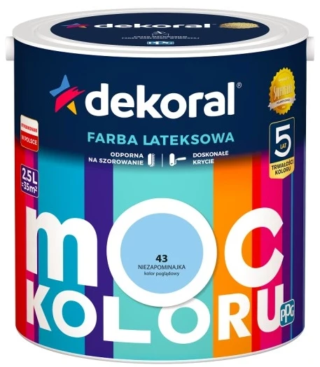 DEKORAL MOC KOLORU NIEZAPOMINAJKA 2,5L 