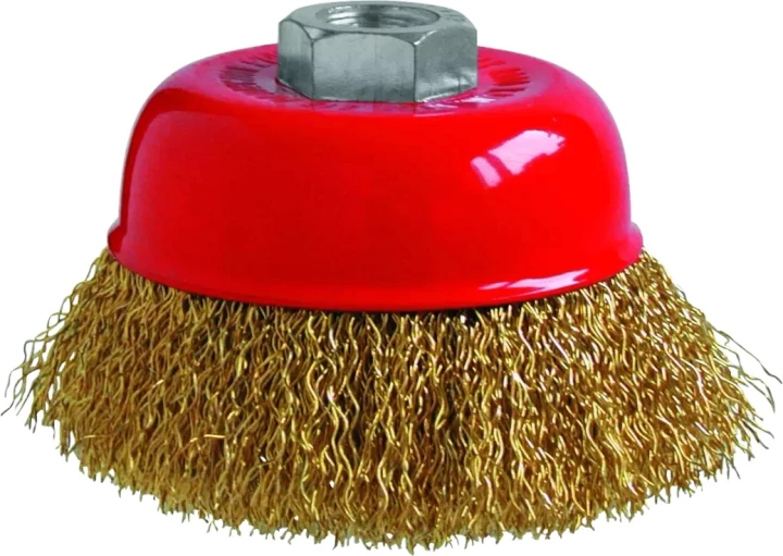 Wheel brush 100 mm brass for angle grinder