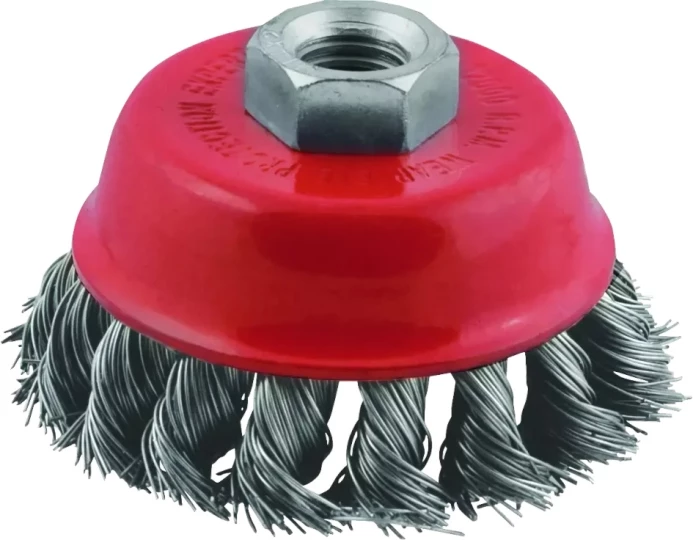 End brush 100 mm steel for angle grinder