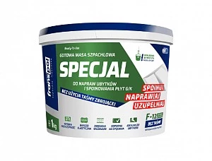 Gotowa Masa Szpachlowa SPECJAL F-12 FRANSPOL 5 kg masa do łączeń bez taśmy