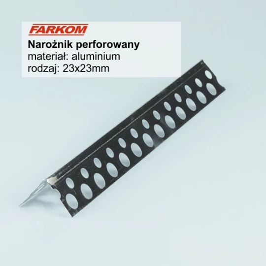 NAROŻNIK PERFOROWANY AL 2,5M (23x23)
