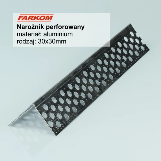 NAROŻNIK PERFOROWANY AL 2,5M (30x30)
