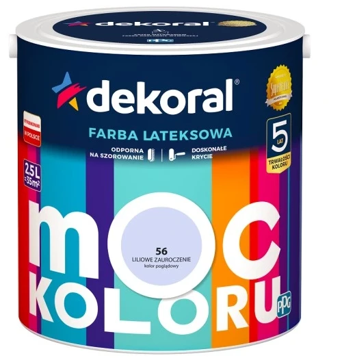 DEKORAL MOC KOLORU LILIOWE ZAUROCZENIE 2,5L 
