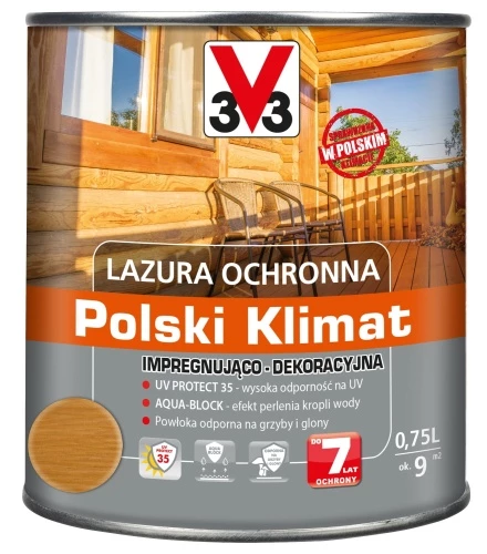 V33 Protective Varnish 0.75L Scandinavian Pine