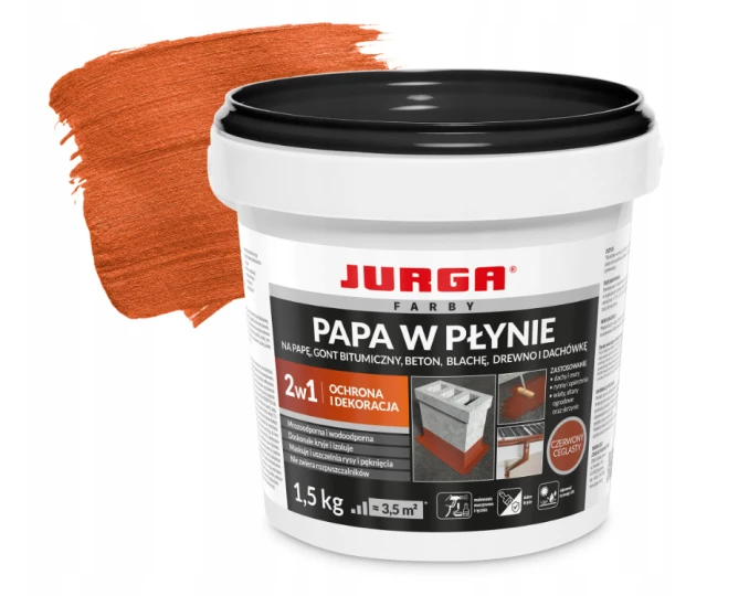 JURGA Papa w płynie 1,5kg czerwony ceglasty