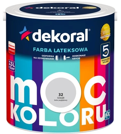 DEKORAL MOC KOLORU GOŁĘBI 2,5L 