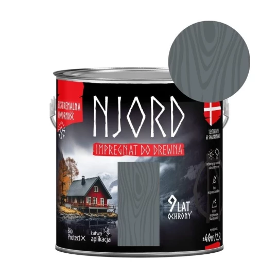 NJORD Impregnat do drewna 2,5l Norweskie klify *17*