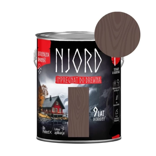 NJORD Impregnat do drewna 2,5l Łódź wikingów *11*