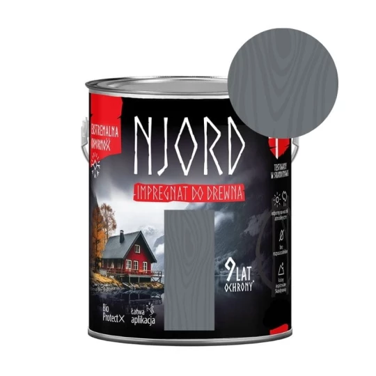 NJORD Impregnat do drewna 2,5l Wulkaniczna plaża *09*