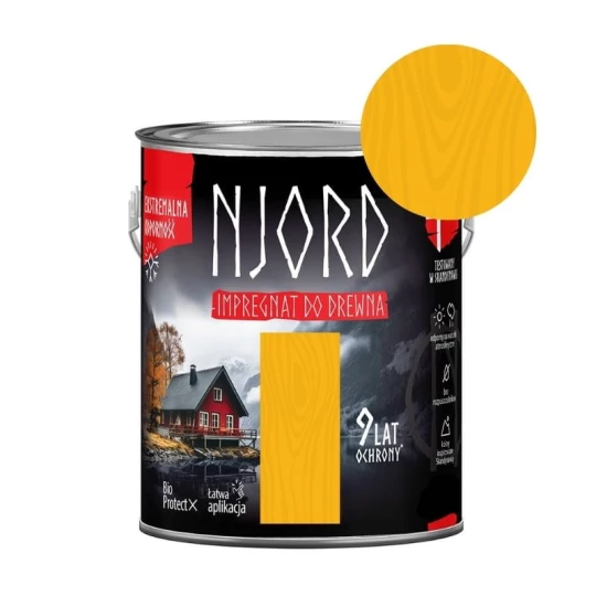 NJORD Impregnat do drewna 2,5l Zimowe słońce *03*