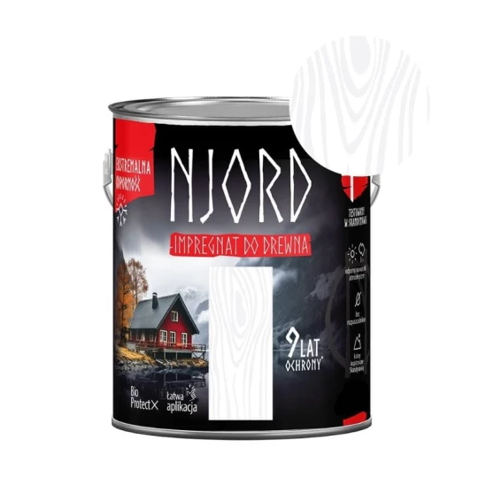 NJORD Impregnat do drewna 0,75l Śniegi północy *01*