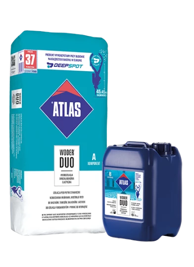 ATLAS WODER DUO Hydroizolacja dwuskładnikowa, komplet 16 kg
