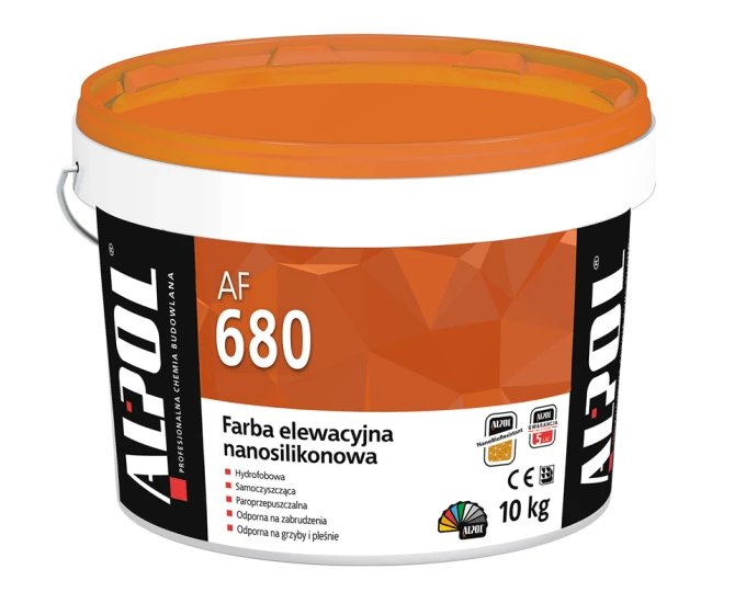 ALPOL AF680 Farba elewacyjna nanosilikonowa BAZA B1 10L