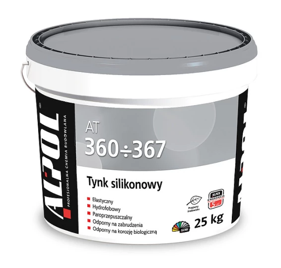 ALPOL AT361 Silicone plaster baranek 1.5 mm BAZA B1 25 kg