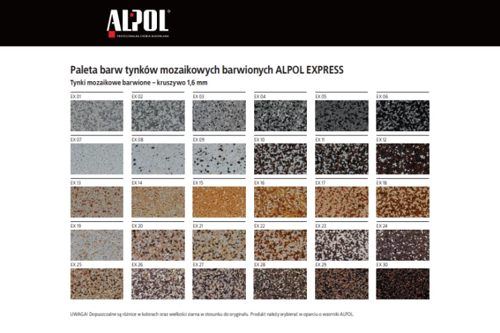 ALPOL AT397 Express Base for mosaic plaster 1.6 mm, 7.5 kg
