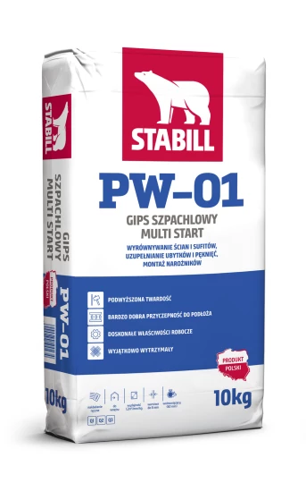 STABILL PW-01, gips szpachlowy MULTI START, 10 kg