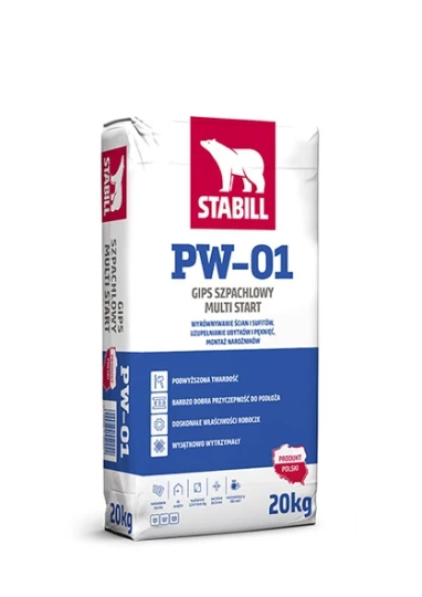 STABILL PW-01, gips szpachlowy MULTI START, 20 kg