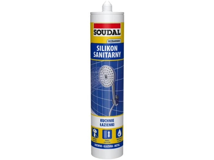 SOUDAL Sanitary silicone clear 280ml
