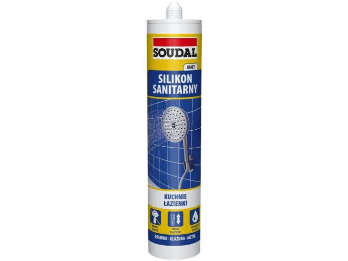 SOUDAL Silikon Sanitarny biały 280ml