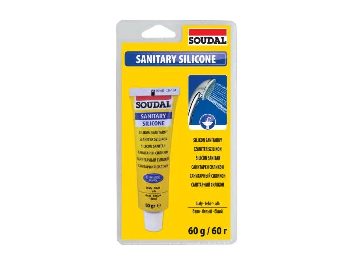 SOUDAL Silikon sanitarny biały 60 g