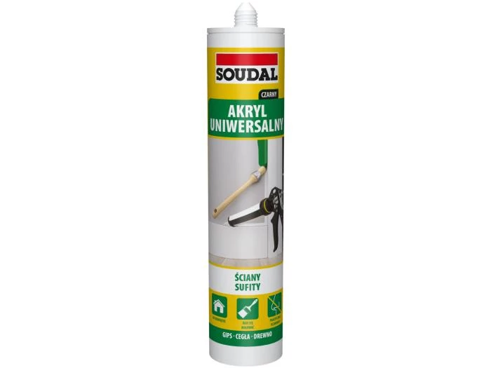 SOUDAL Akryl czarny 280 ml
