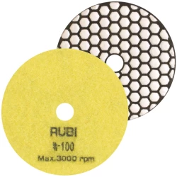 RUBI Nakładka diamentowa - GRADACJA #100 - do polerowania na sucho Ø100 MM