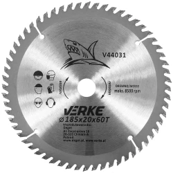 TARCZA WIDIOWA 185mm*20mm*60T VERKE