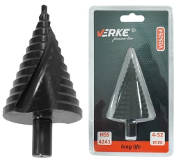 WIERTŁO STOPNIOWE 4-52 MM VERKE PREMIUM LINE