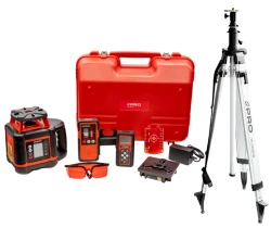 PRO ZESTAW: LASER ROTACYJNY LR500 D + STATYW GEODEZYJNY TR-3400 HD