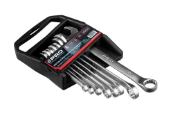 PRO ZESTAW KLUCZY PŁASKO-OCZKOWYCH 8 SZTUK CRV WK-S8CRV-CS