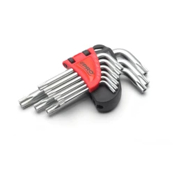 PRO ZESTAW 9 SZT KLUCZY TORX Z OTWOREM KRÓTKIE WT-09-TOK