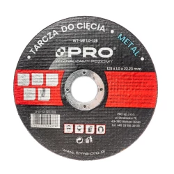 PRO TARCZA DO METALU 125 x 1.6 x 22.23 WT-ME1.6-125