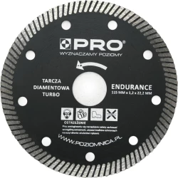 PRO TARCZA DIAMENTOWA TURBO ENDURANCE 115x7x1.2x22.2MM WT-DD-T115EN