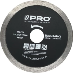 PRO TARCZA DIAMENTOWA PEŁNA ENDURANCE 115x7x1.2x22.2 MM WT-DD-P115EN